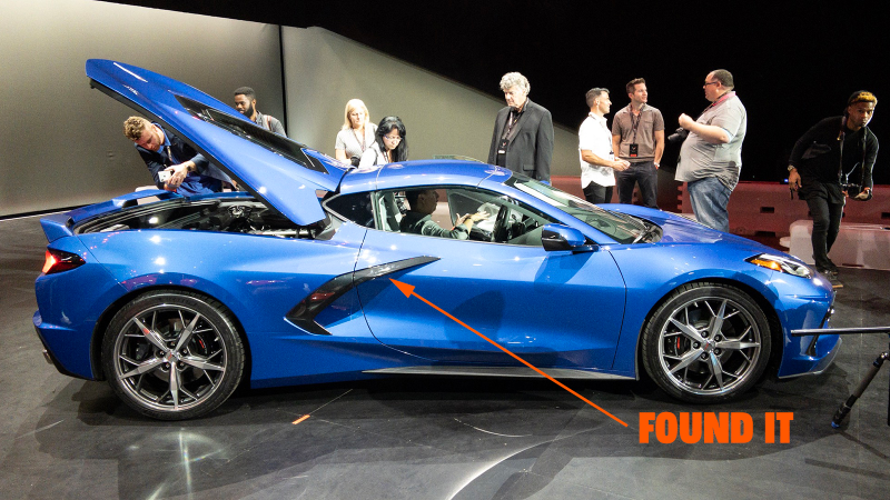 Illustration for article titled How to Find the 2020 Corvette C8's Hidden Door Handles